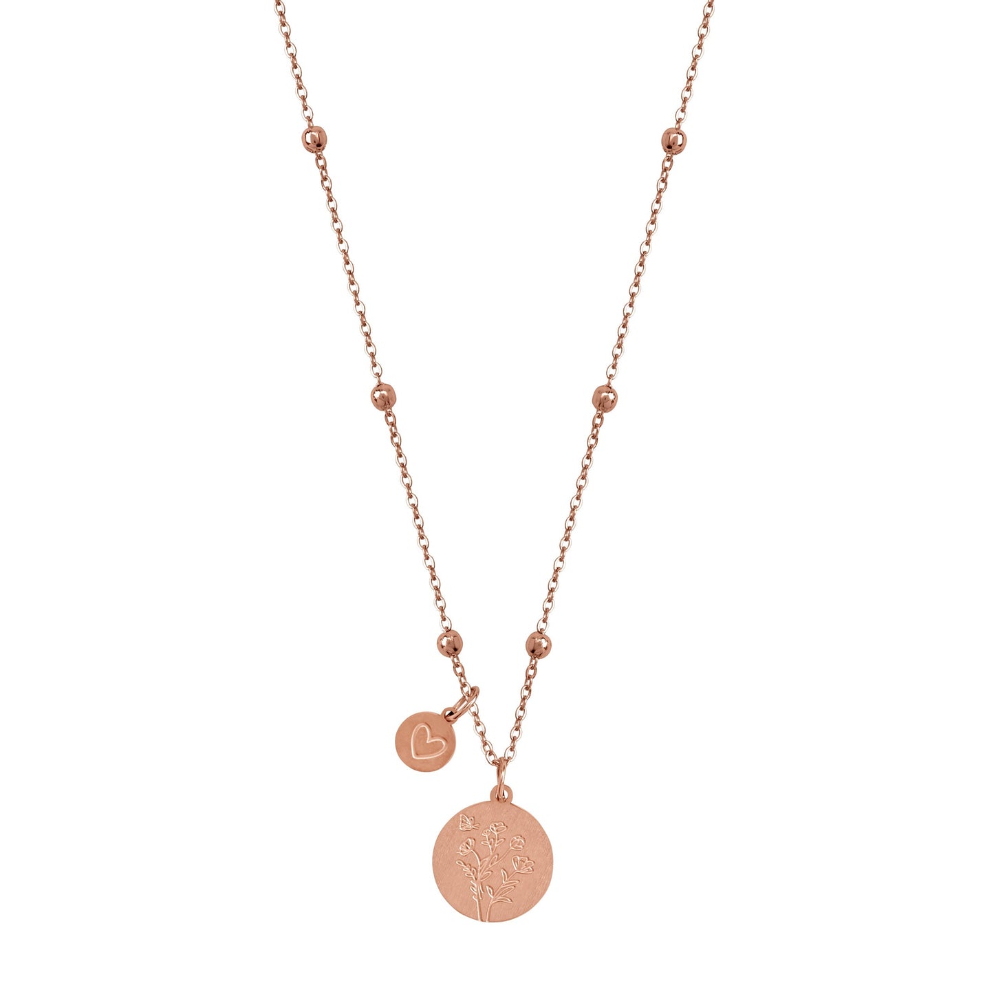 Personalized Birthday Flower Necklace