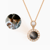 Personalized Petite Halo Photo Necklace