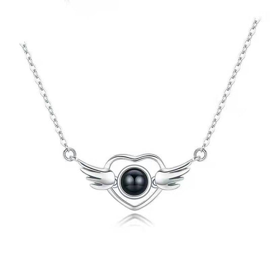 Personalized Customized Angel wings Necklace