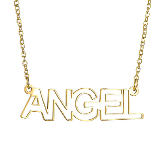 Hollow out Personalized name necklace