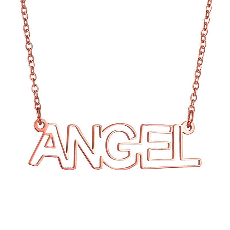 Hollow out Personalized name necklace