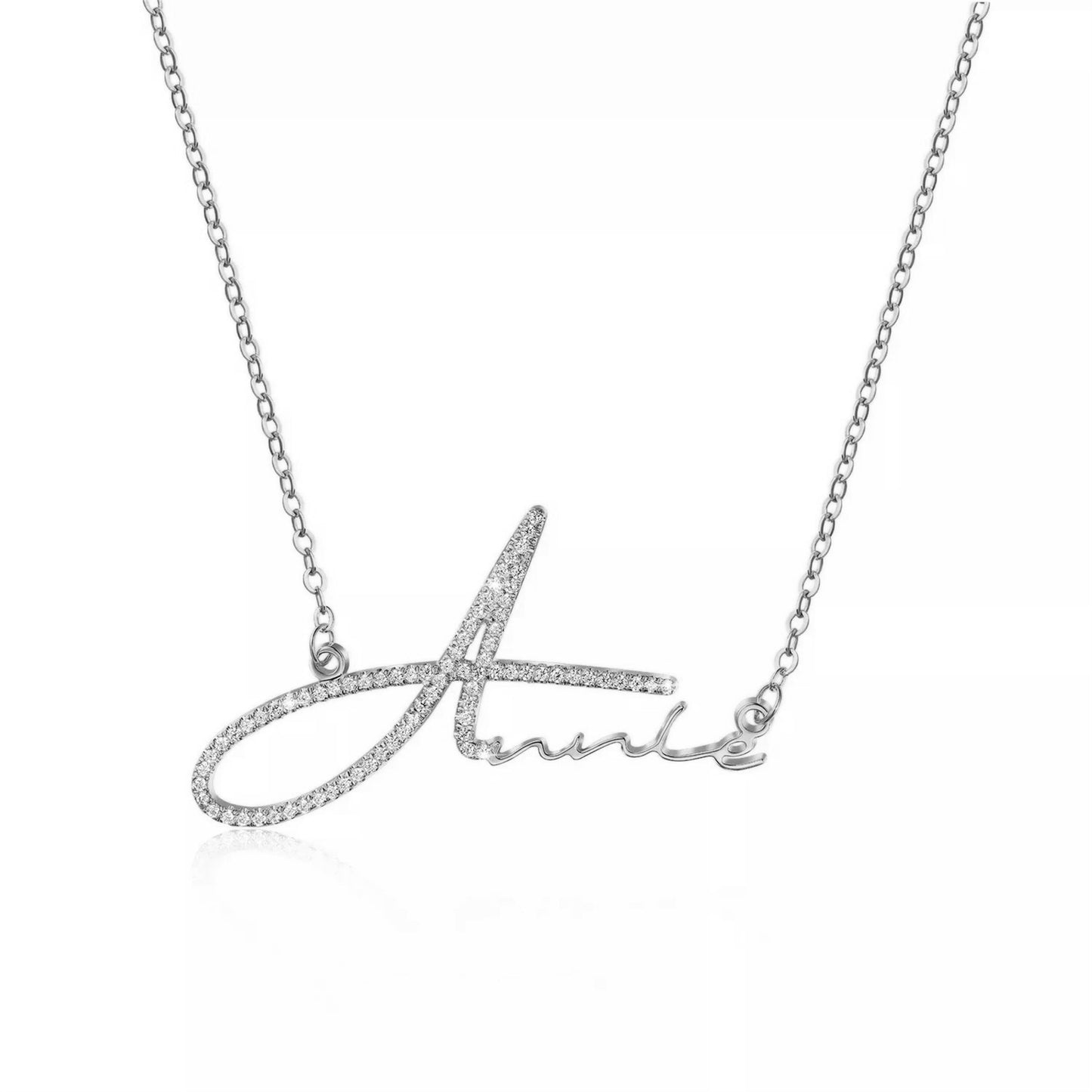 Personalized Zircon Name Necklace