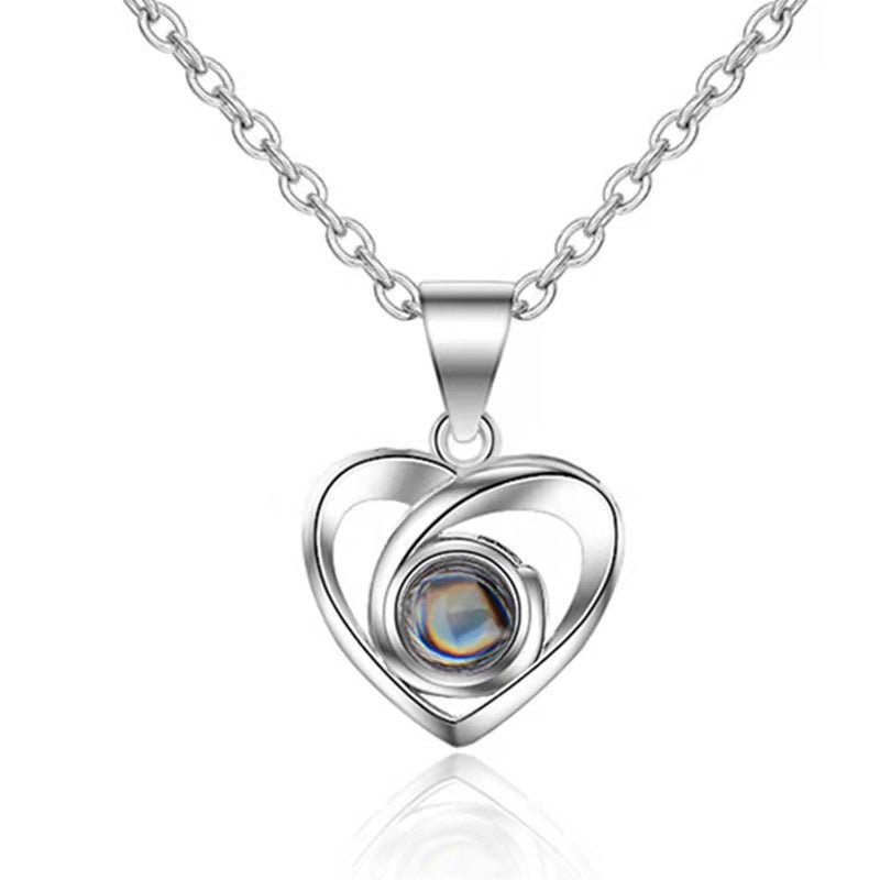 Personalized Photo Custom Heart Necklace