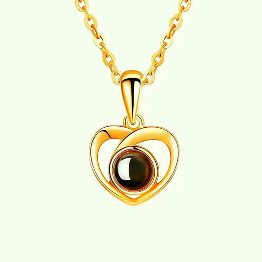Personalized Photo Custom Heart Necklace