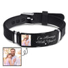 custom silicone Couple bracelet