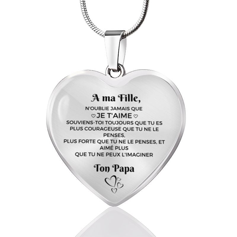 Personalized heart necklace