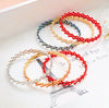 Magic Ring Seven-row Diamond Telescopic Ring Transforms into Bracelet A Dual-purpose Transformable Ring
