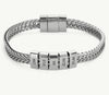 Stainless steel double woven chain bracelet