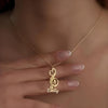 Custom Name Necklace, Music Note Snake Pendant, Personalized Stainless Steel Jewelry