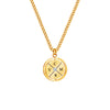 Custom Engraved Compass Necklace With Zircon
