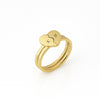 Personalized Heart Ring Set - Custom Engraved Couple Ring