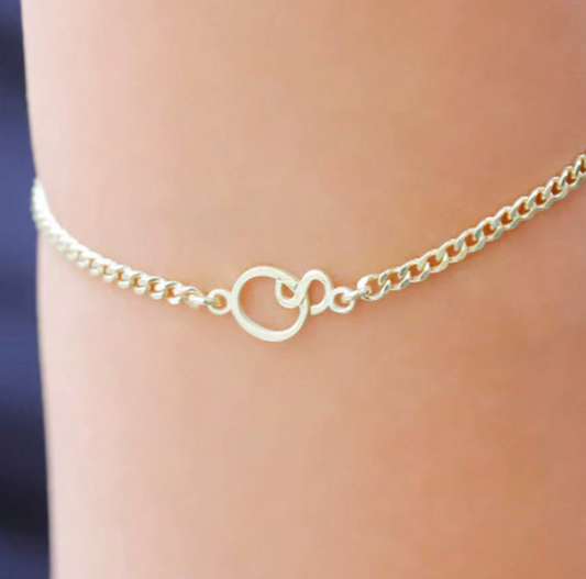 Alphabet link bracelet