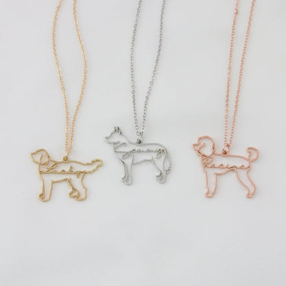 Custom Dog Necklace with Name