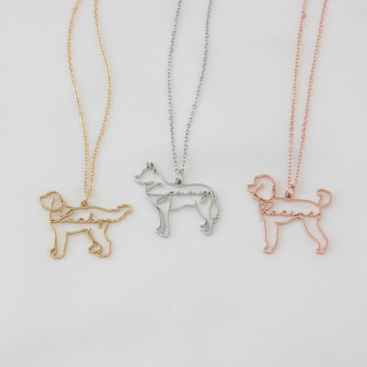 Custom Dog Necklace with Name