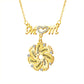 Custom Engraved Necklace Family Feet Mother's Day Gifts