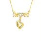Custom Engraved Necklace Family Feet Mother's Day Gifts
