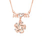 Custom Engraved Necklace Family Feet Mother's Day Gifts