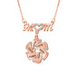 Custom Engraved Necklace Family Feet Mother's Day Gifts