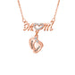 Custom Engraved Necklace Family Feet Mother's Day Gifts
