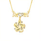 Custom Engraved Necklace Family Feet Mother's Day Gifts