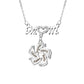 Custom Engraved Necklace Family Feet Mother's Day Gifts