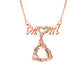 Custom Engraved Necklace Family Feet Mother's Day Gifts