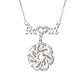 Custom Engraved Necklace Family Feet Mother's Day Gifts