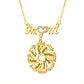 Custom Engraved Necklace Family Feet Mother's Day Gifts