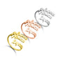 Custom Double Name Ring