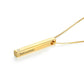 Custom Personalized Vertical 3D Bar Necklace
