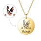 Custom Personalized Pet Portrait Name Necklaces