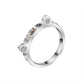 Personalized Cat  Shaped Bone Ring • Cat Lover Rings