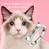 Personalized Cat  Shaped Bone Ring • Cat Lover Rings