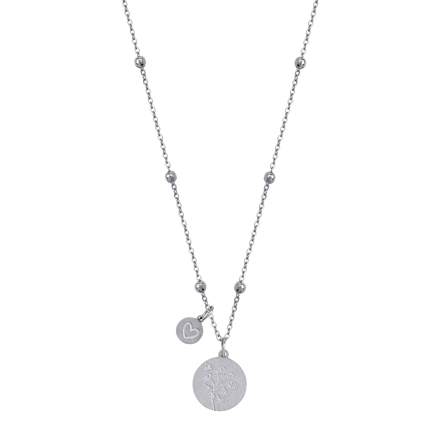 Personalized Birthday Flower Necklace