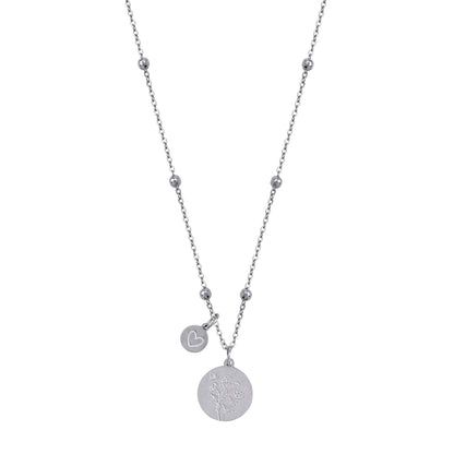 Personalized Birthday Flower Necklace