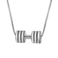 Personalized Dumbbell Engraved Necklace