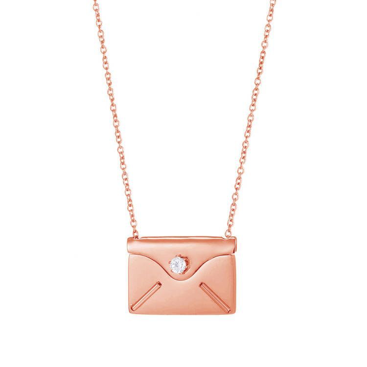 Personalized Envelope love letter necklace