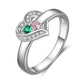 Personalized Birthstone Name Engraving Ring