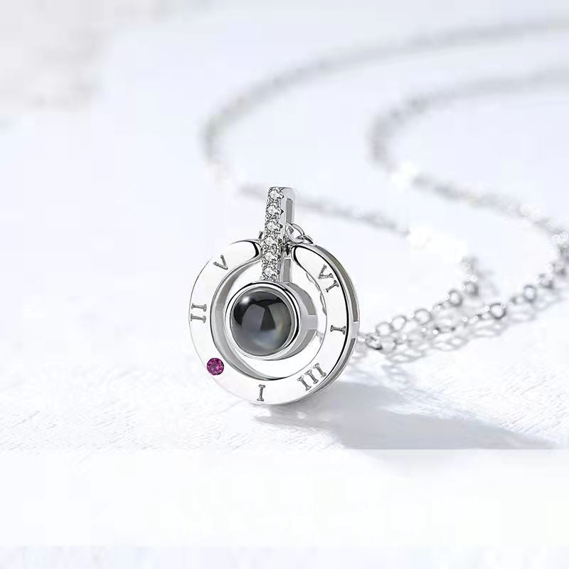 Personalized I love you memory photo Necklace