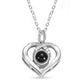 Personalized photo custom Peach Heart Necklace