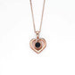 Personalized photo custom Peach Heart Necklace