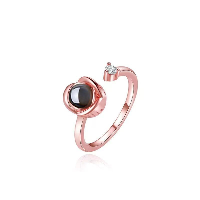 Personalized photo custom couple ring