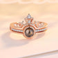New Crown Two-In-one Double-Iayer Photo Ring