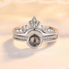 New Crown Two-In-one Double-Iayer Photo Ring