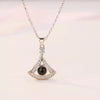 Personalized Diamond Set Photo Necklace