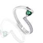 Personalized fashion micro set zircon ring