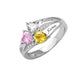 Personalized fashion micro set zircon ring