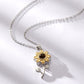 Personalized S925 Silver Sunflower Projection Necklace
