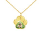 Personalized Pet Footprint Photo Necklace