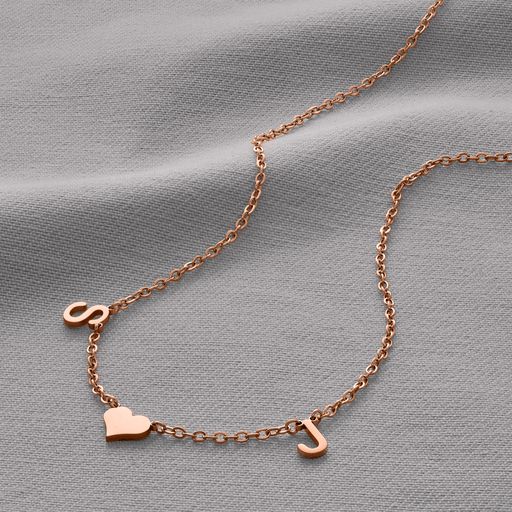 ONE HEART INITIAL NECKLACE
